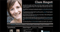 Desktop Screenshot of clarehingott.com