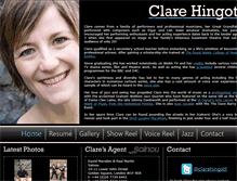 Tablet Screenshot of clarehingott.com